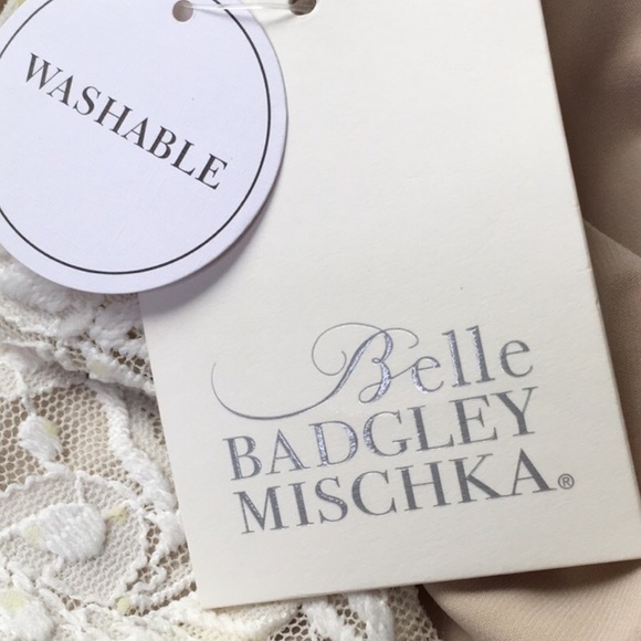 NWT BELLE BADGLEY MISCHKA Lace / Sequin Dress 10 - Picture 5 of 7